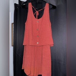Burnt Orange Romper